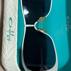 Oakley White and Blue Sunglasses